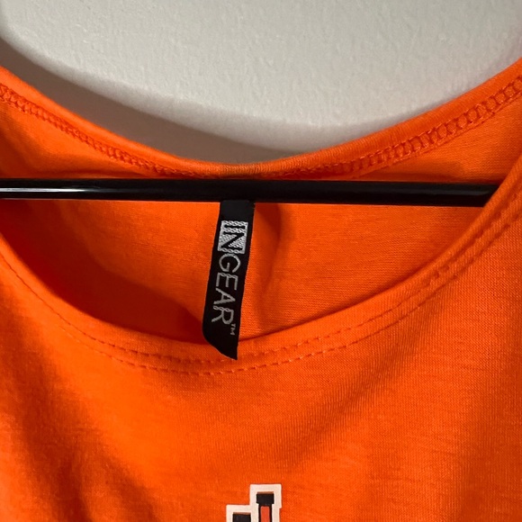 Philadelphia Flyers Women’s Orange Graphic Crop Top - Picture 2 of 4